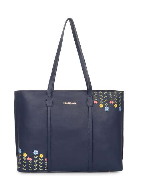 women leatherette embroidered tote bag - 20418951 -  Standard Image - 0