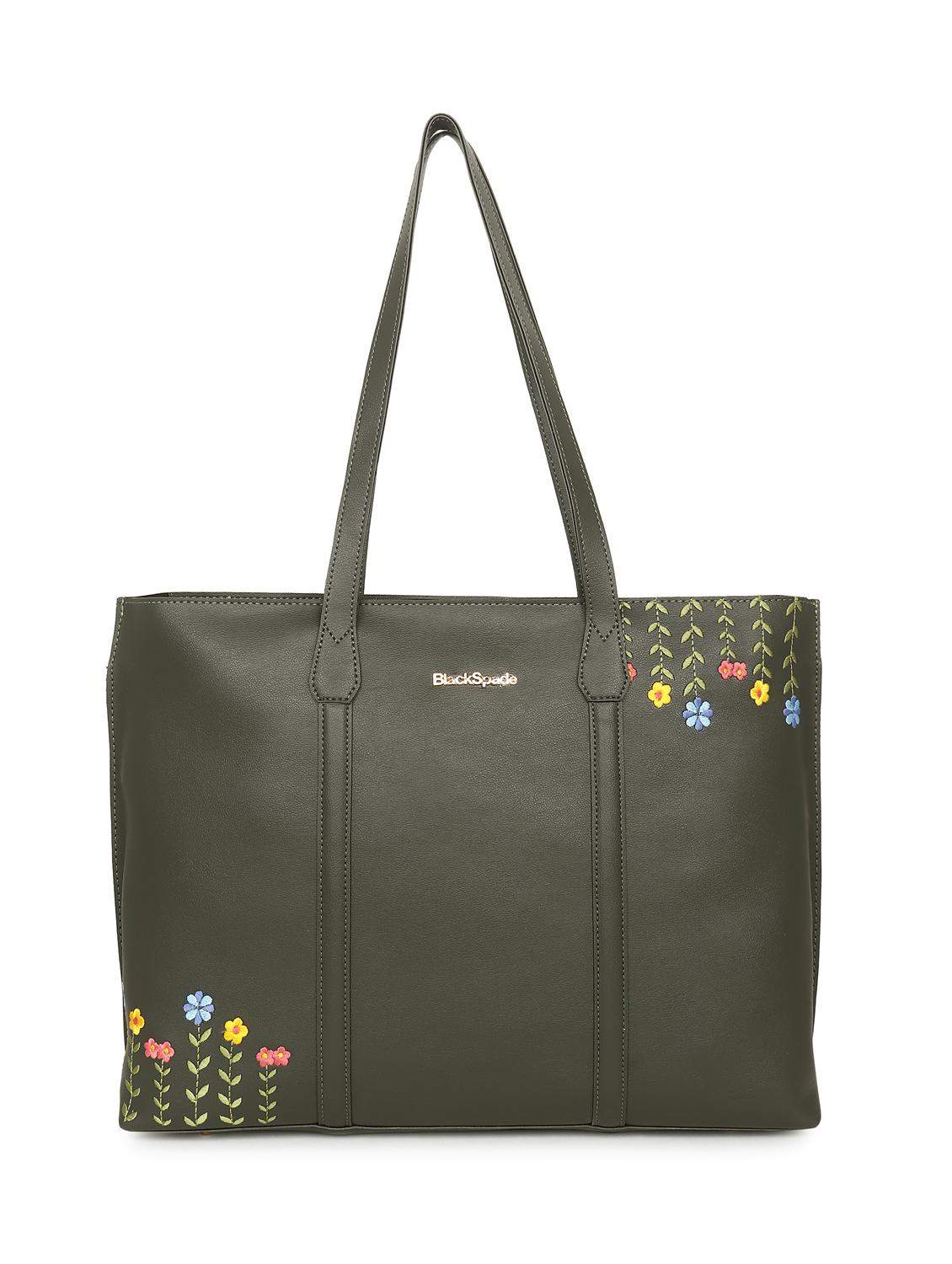women leatherette embroidered tote bag - 20418952 - Zoom Image - 0