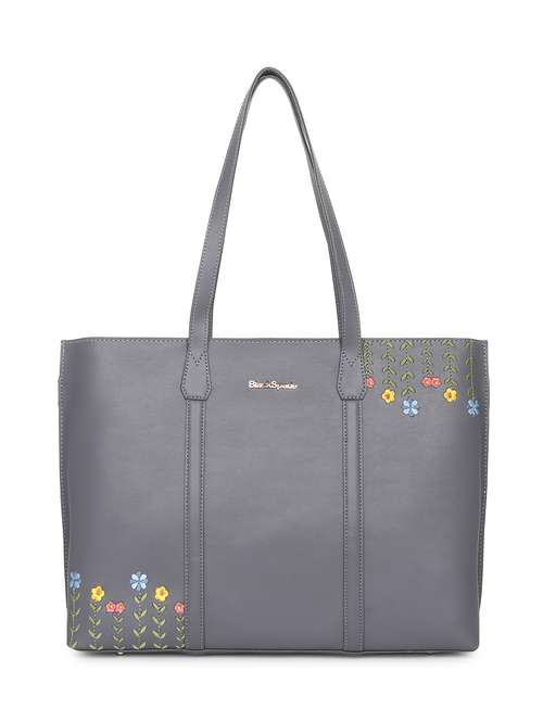 women leatherette embroidered tote bag - 20418953 -  Standard Image - 0