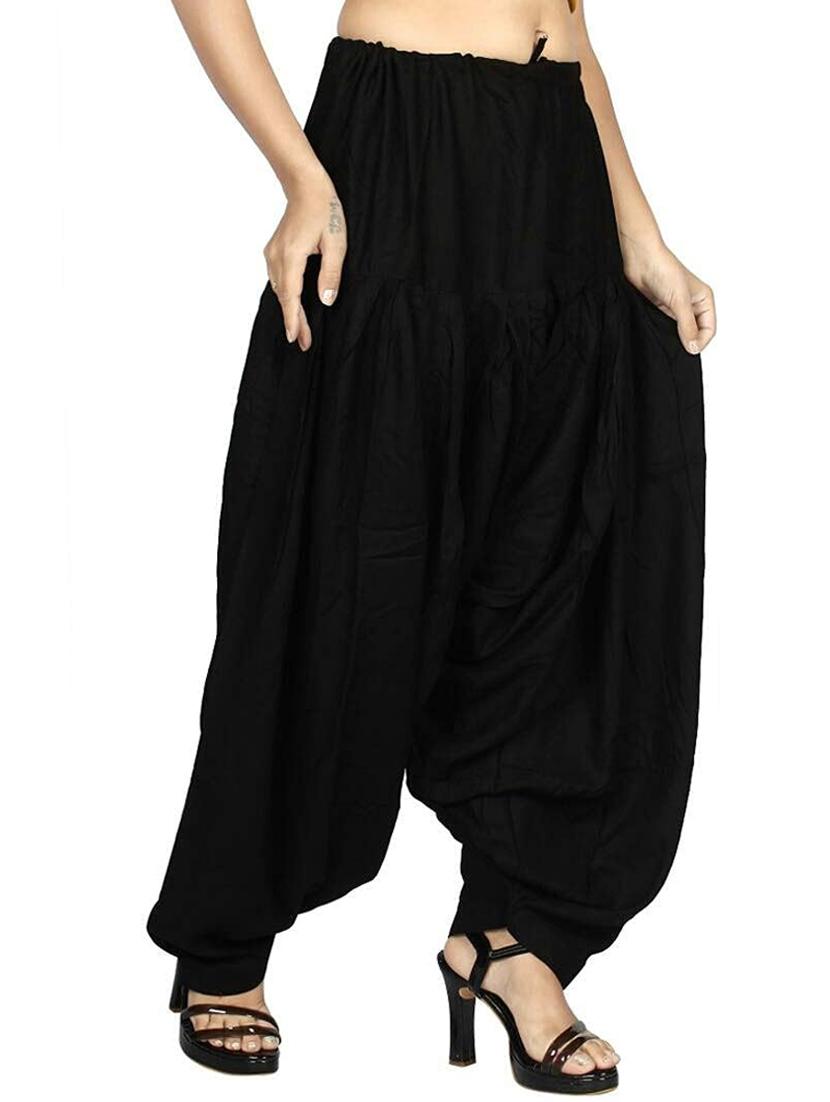 women mid rise solid patiyala salwar - 20419001 - Standard Image - 2