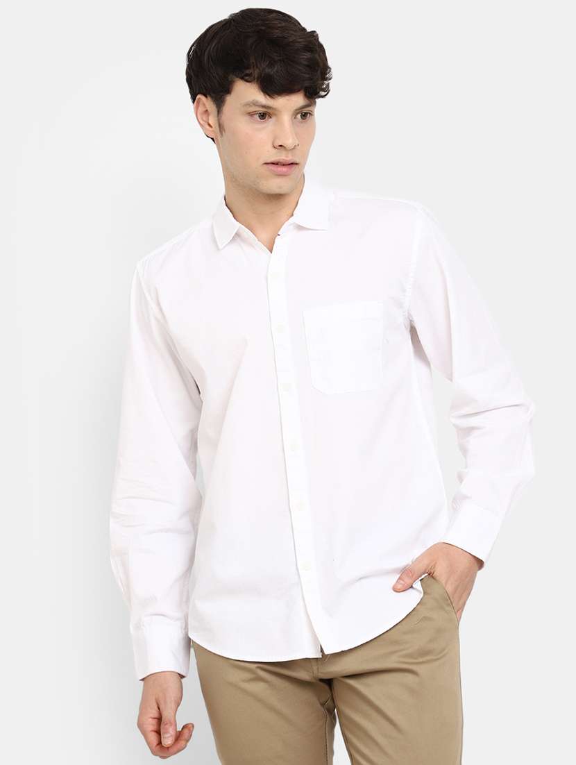 men cotton long sleeve casual shirt