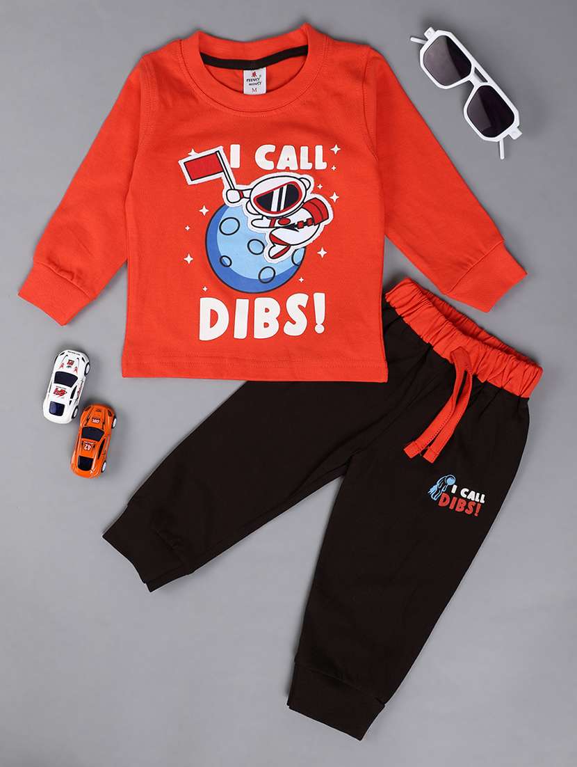 kids cotton full length twin sets