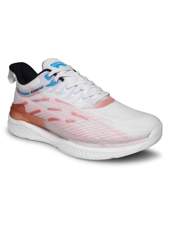 white lace up sport shoes - 20422262 -  Zoom Image - 0