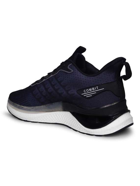 navy blue lace up sport shoes - 20422268 - Standard Image - 2