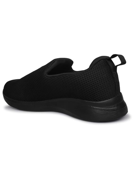 men solid black casual slip on - 20422314 - Standard Image - 2