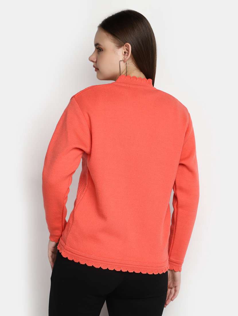 women's coral polyester cardigan - 20422643 -  Standard Image - 2