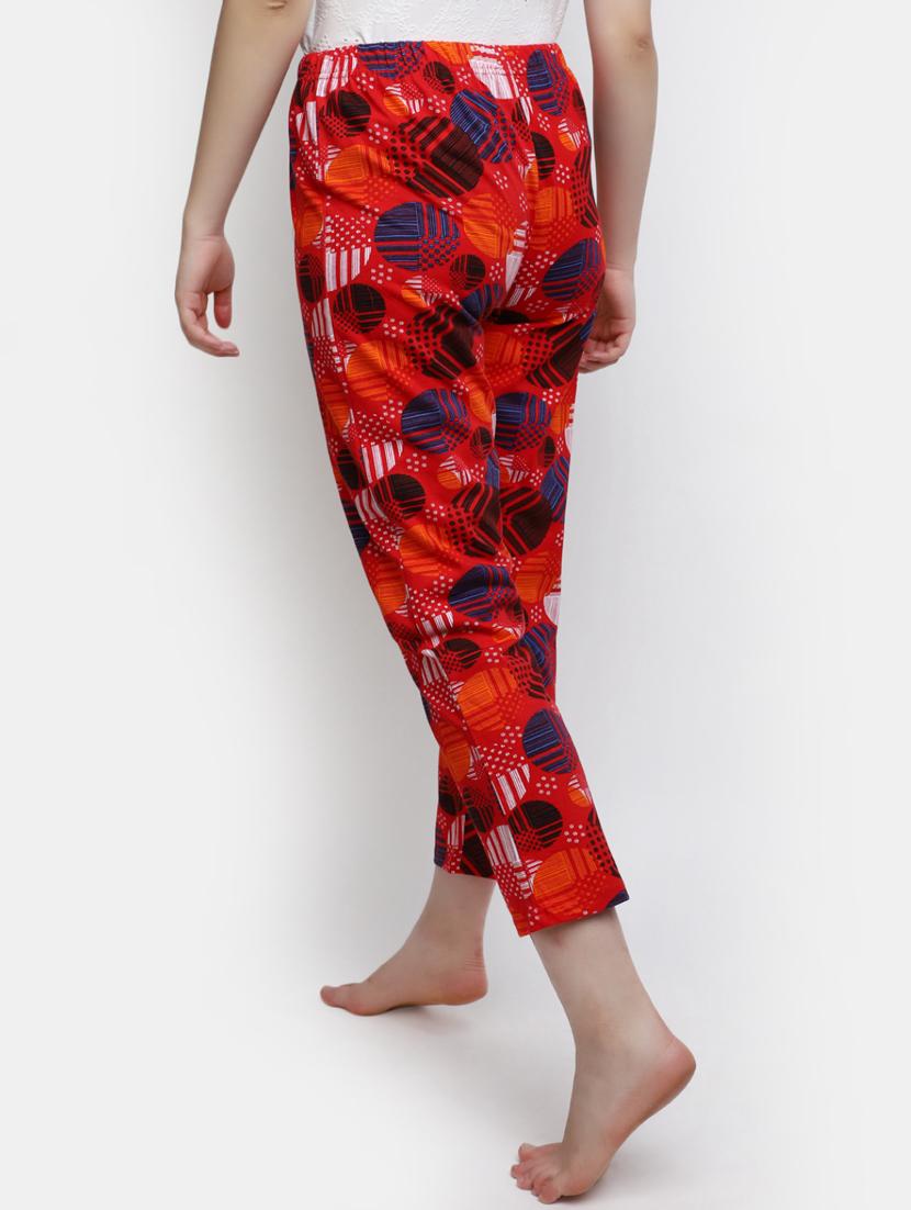women multi color cotton yoga pants - 20422787 - Standard Image - 2