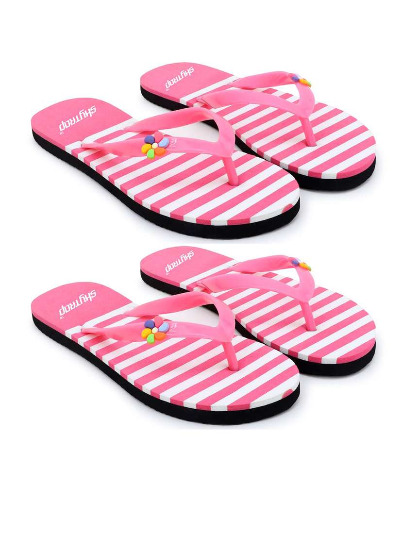 women set of 2 toe separator flip flop 