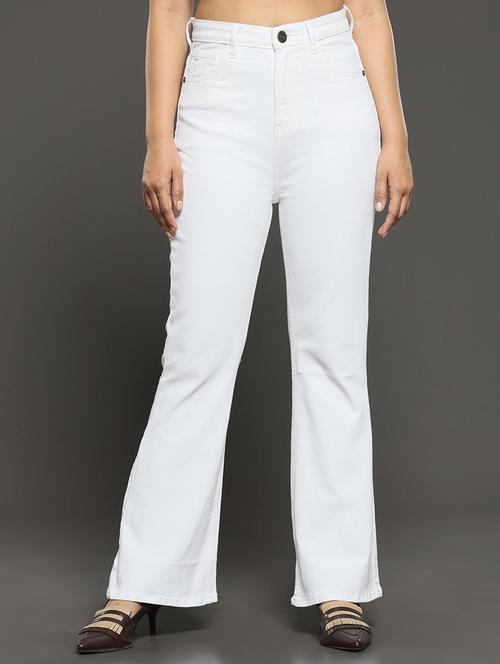women's plain bootcut jeans - 20423987 - Standard Image - 0