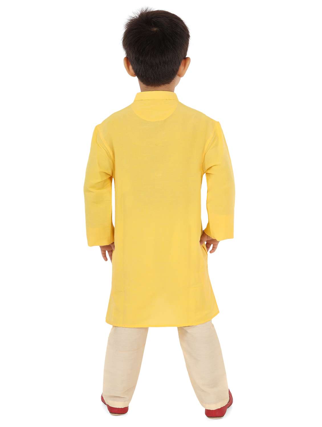 boys mandarin collar long sleeve kurta - 20424100 - Standard Image - 2