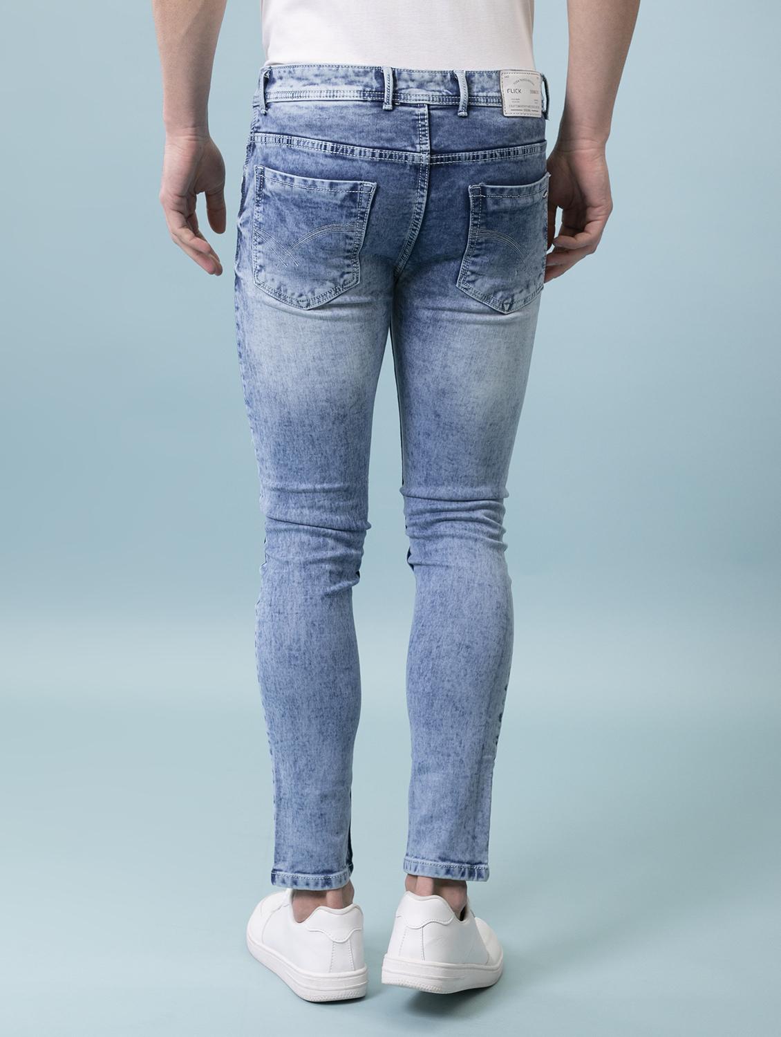 mens slim fit plain jeans - 20424552 - Standard Image - 2
