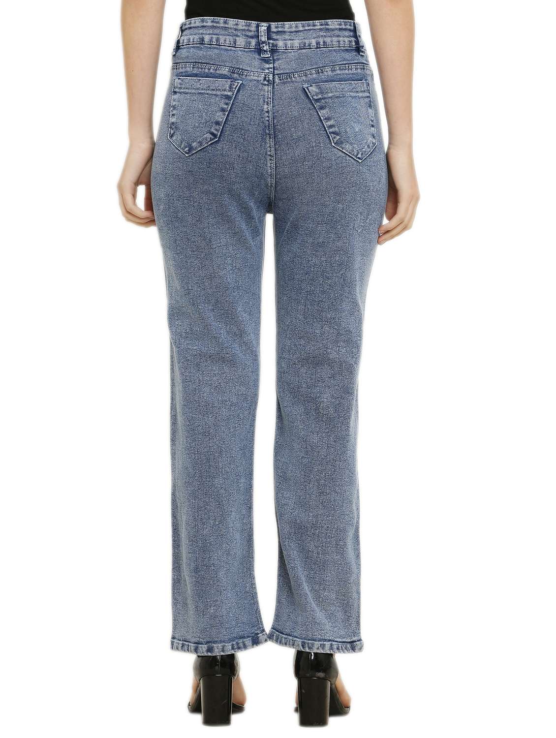 women's plain straight fit jeans - 20424824 -  Standard Image - 2