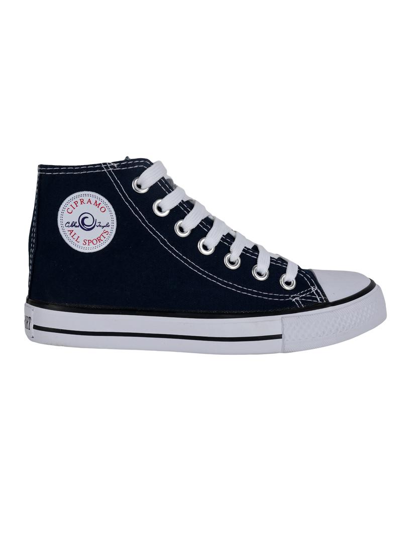 men solid black lace-up sneaker - 20425455 - Standard Image - 2