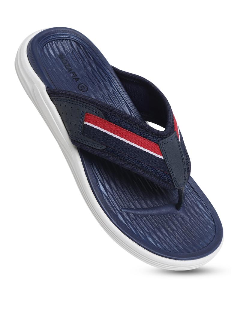 men color block navy blue flip flop - 20425796 - Standard Image - 2