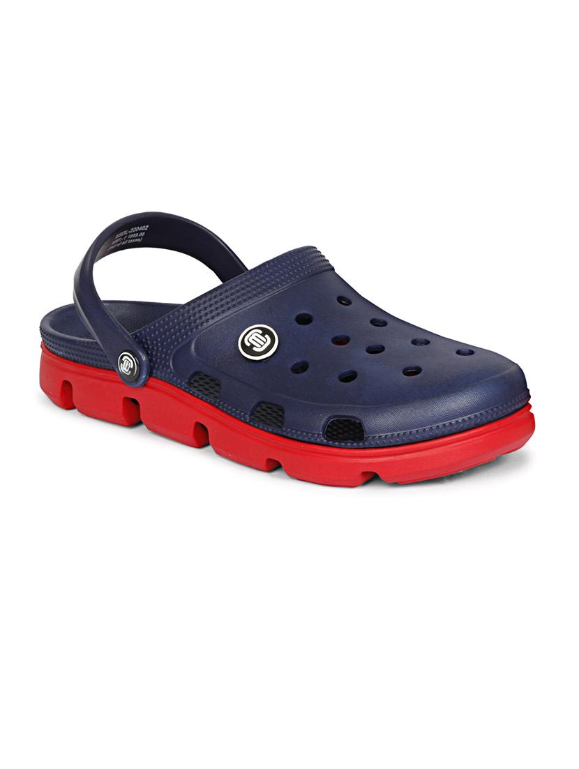 men solid navy blue flip flop - 20425804 - Standard Image - 2
