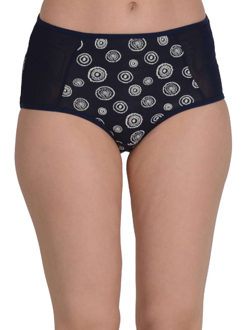 navy blue cotton hipster panty