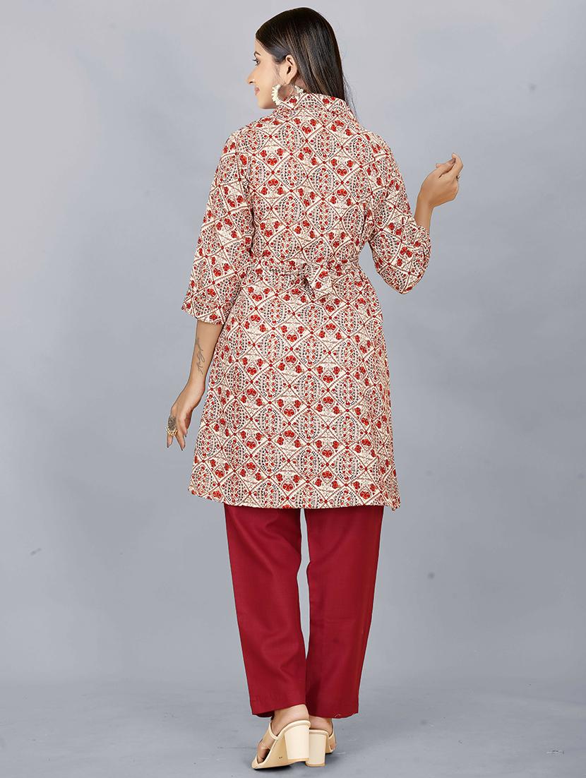 floral kurta pant set - 20426596 - Standard Image - 2