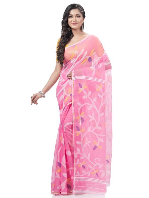 women's self design pink colored saree with blouse - 20427134 - Standard Image - 0