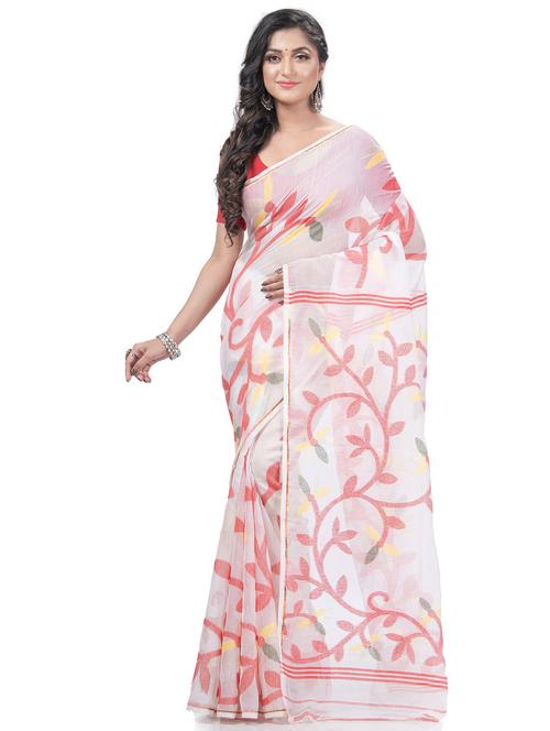 women self design tant saree with blouse - 20427136 -  Standard Image - 0