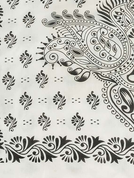 women's self design white colored saree with blouse - 20427164 -  Standard Image - 2