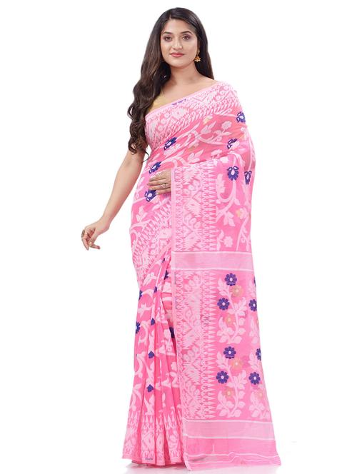 women's self design pink colored saree with blouse - 20427227 - Standard Image - 0
