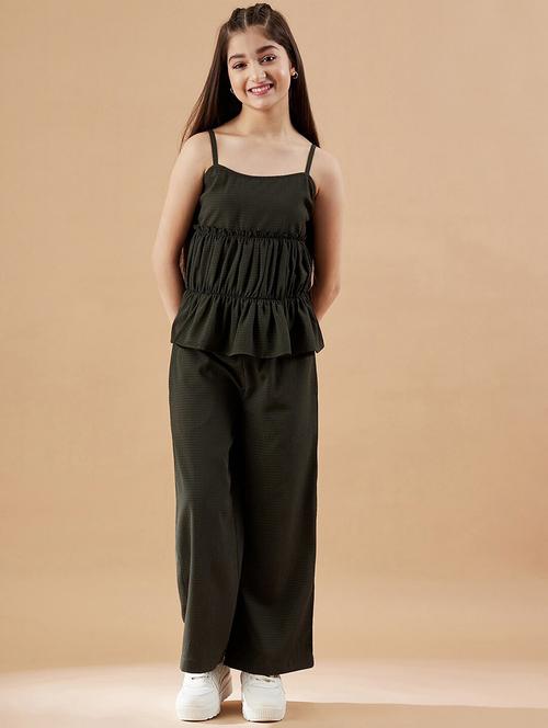 girls self design full length twin set - 20428224 -  Standard Image - 0
