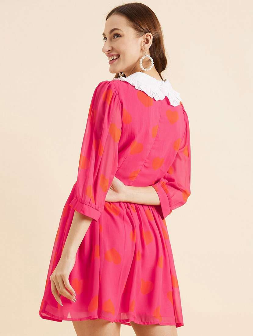 women printed a-line dress - 20428513 -  Standard Image - 2