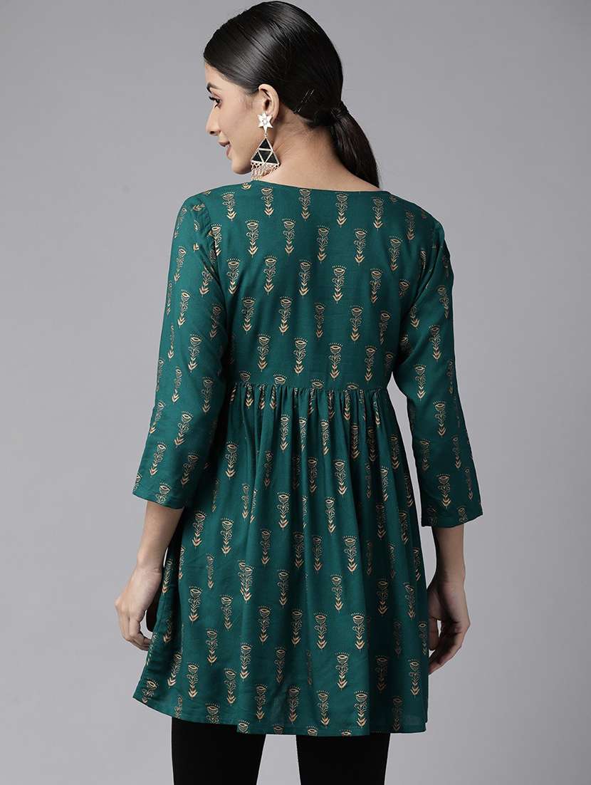 women foil printed a-line kurta - 20428595 -  Standard Image - 2