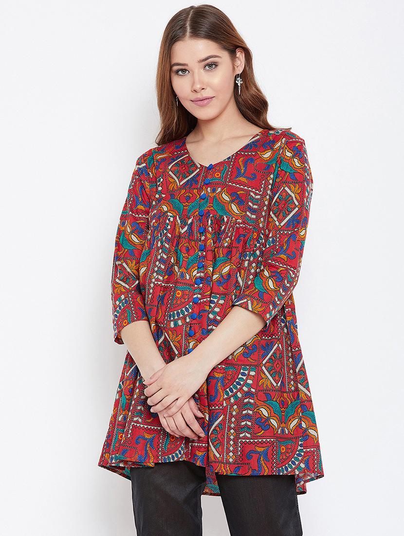 women madhubani printed a-line kurta - 20428628 -  Zoom Image - 0