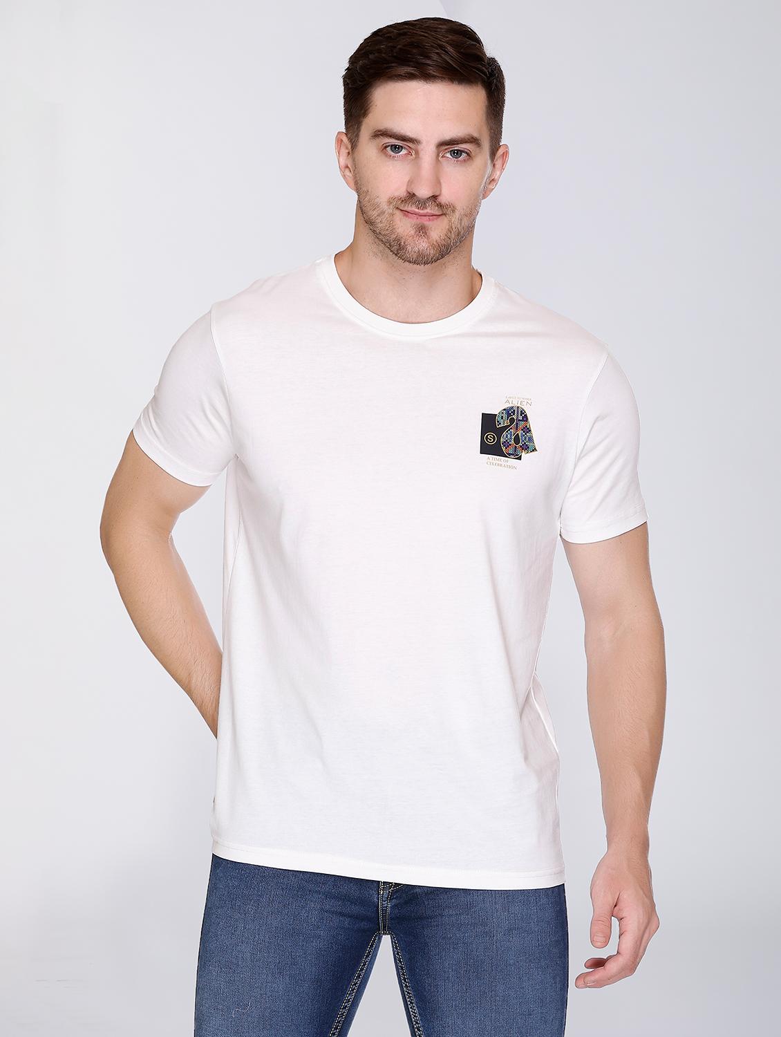men white cotton t-shirt - 20429470 - Zoom Image - 0