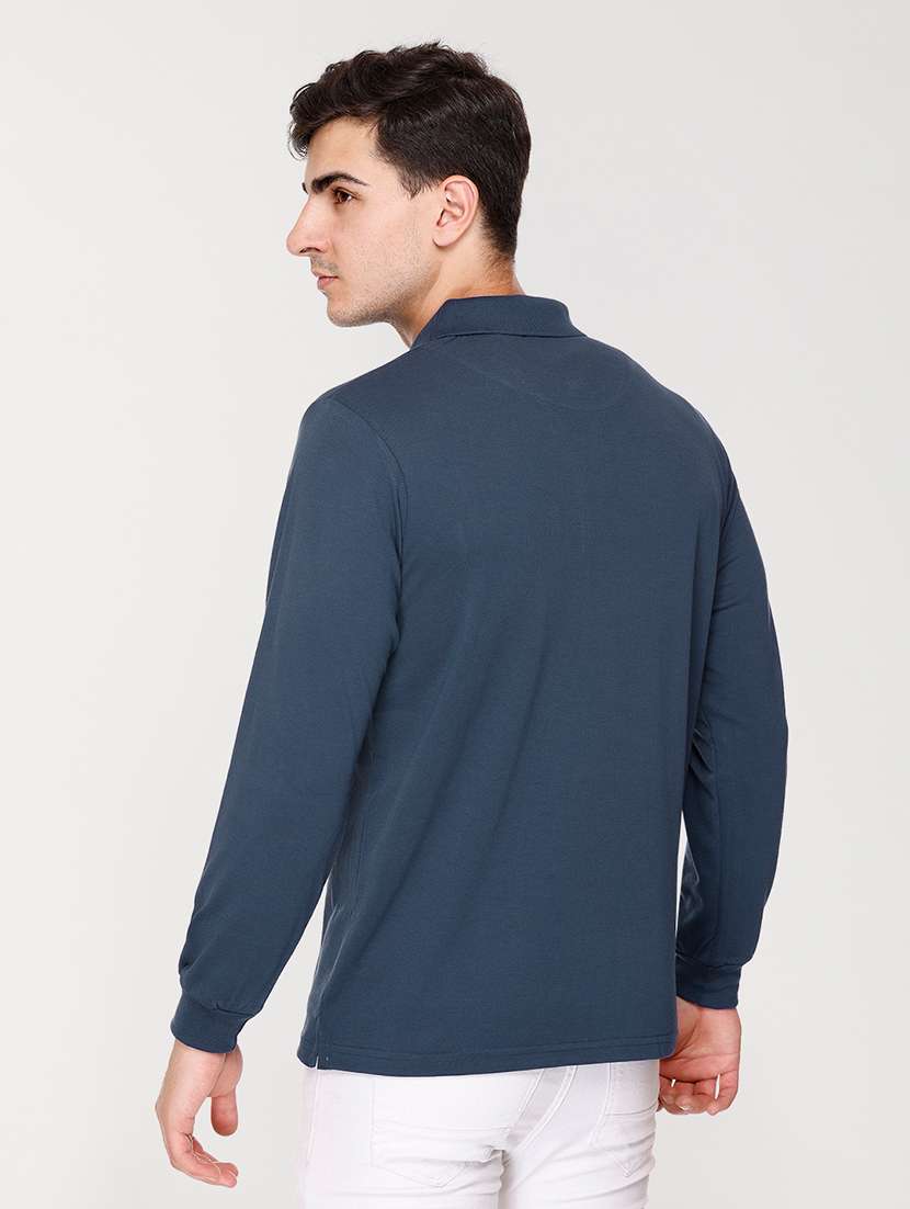 men dark blue cotton t-shirt - 20429487 -  Standard Image - 2