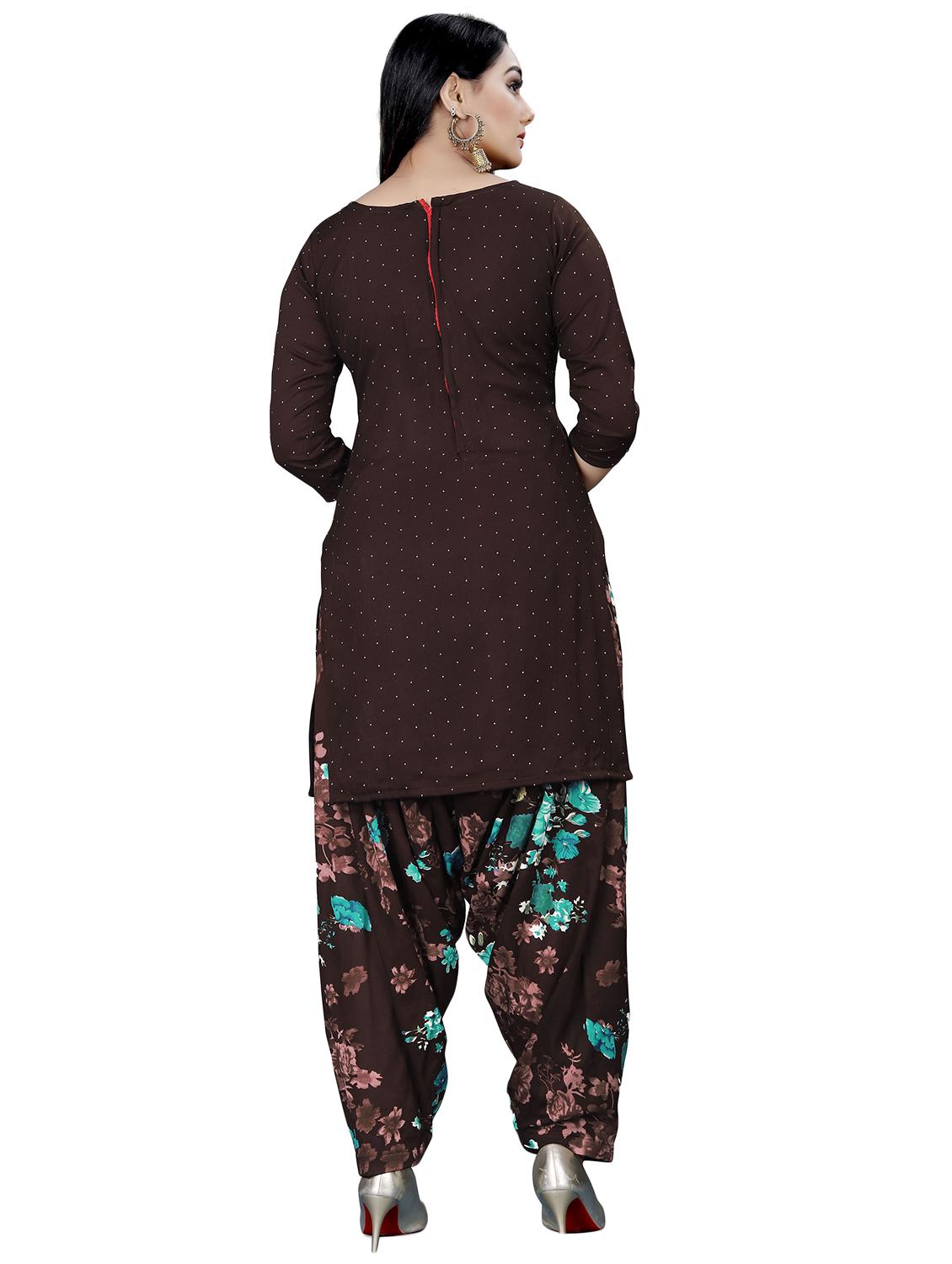 floral print patiyala unstitched suit set - 20429572 - Standard Image - 2