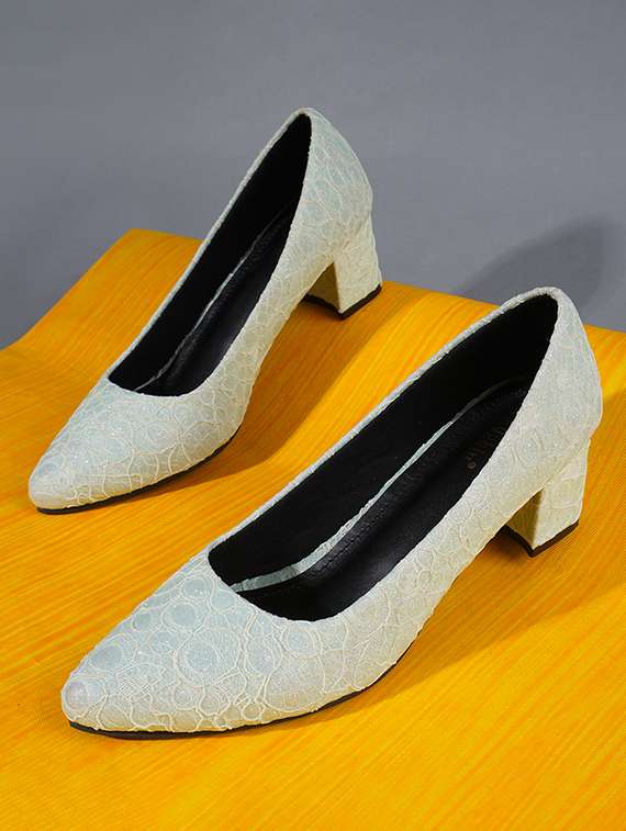 neo mint textured slip on pumps - 20429729 - Zoom Image - 0
