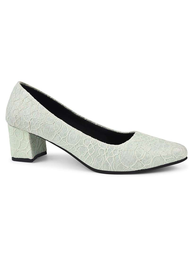 neo mint textured slip on pumps - 20429729 - Standard Image - 2