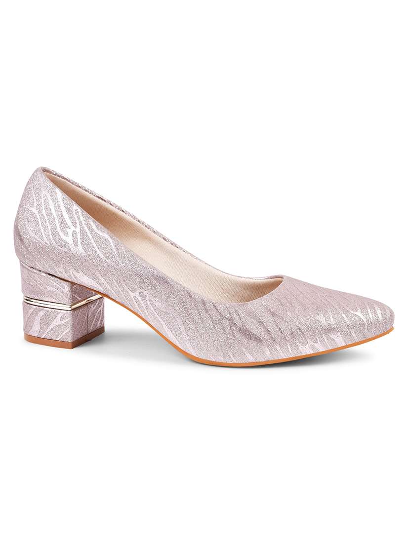 pink shimmery slip on pump - 20429740 -  Standard Image - 2