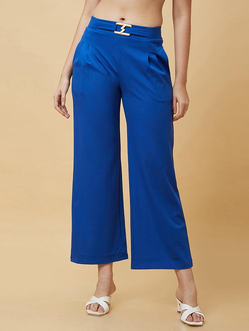 women solid wide leg trouser - 20430086 -  Standard Image - 0
