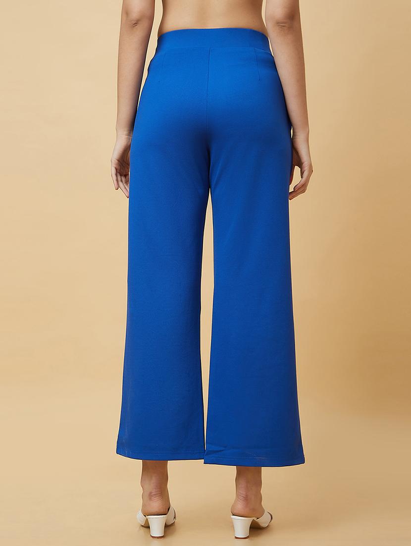 women solid wide leg trouser - 20430086 - Standard Image - 2