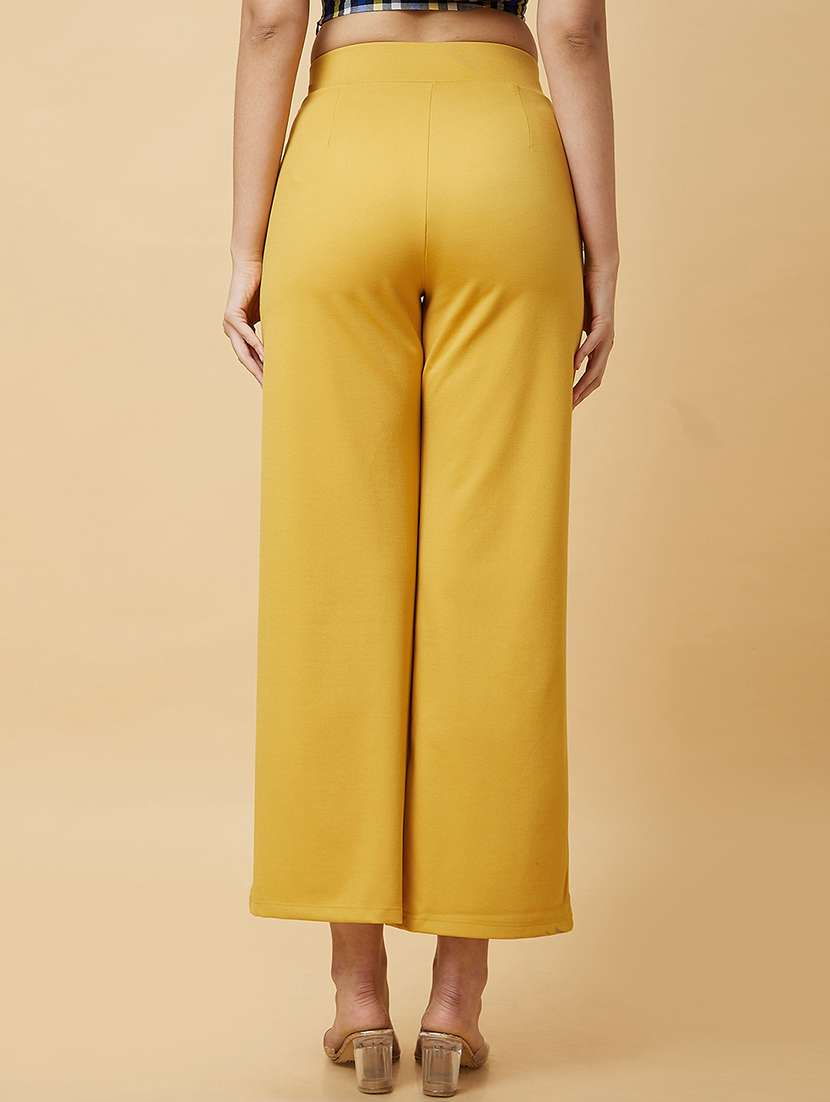 women solid wide leg trouser - 20430087 -  Standard Image - 2