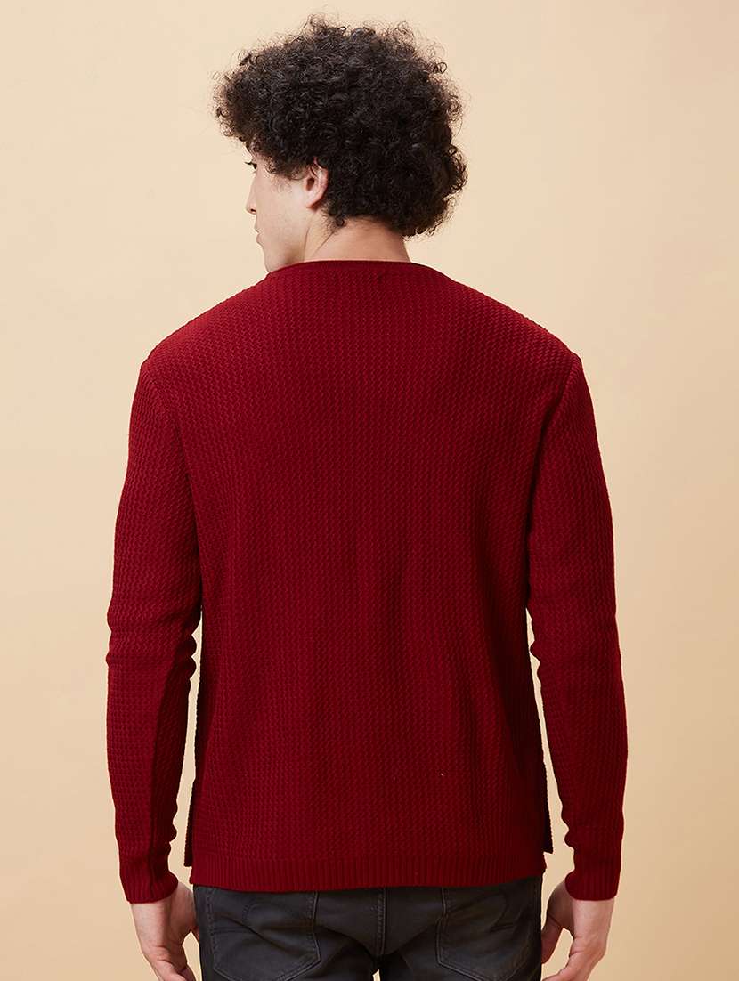 men long sleeved solid pullover - 20430239 -  Standard Image - 2