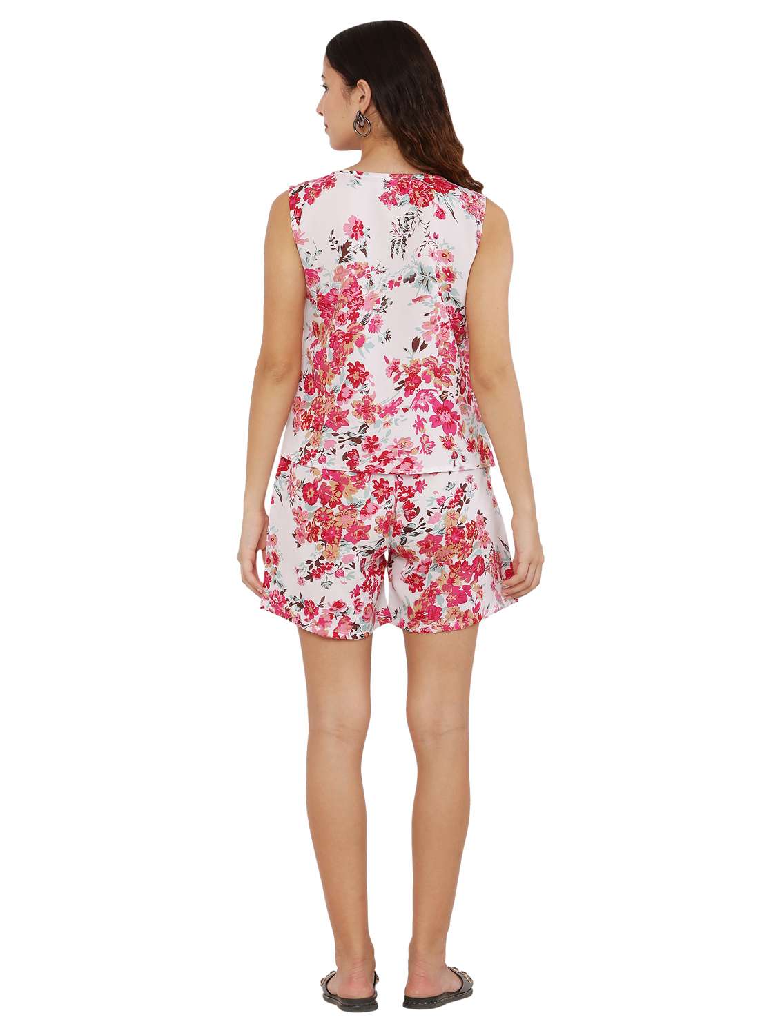 women's printed nightwear shorts set - 20430491 -  Standard Image - 2