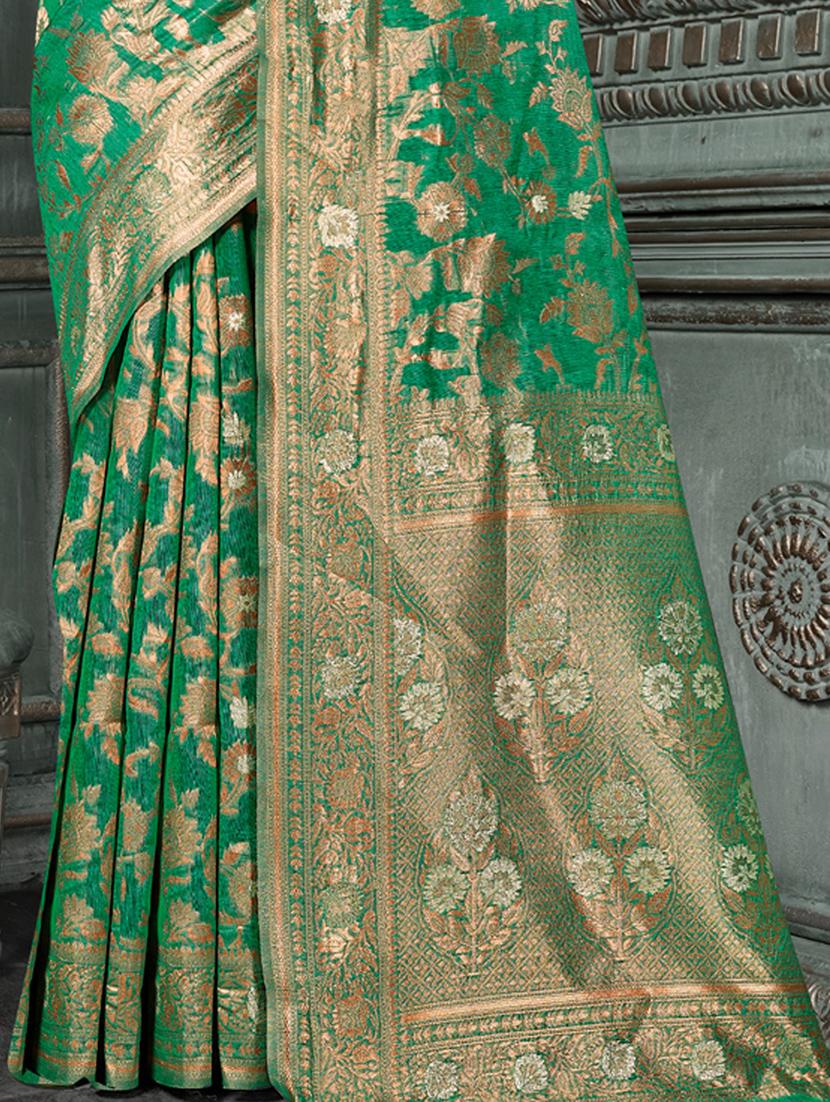 women's banarasi saree - 20431051 - Standard Image - 2