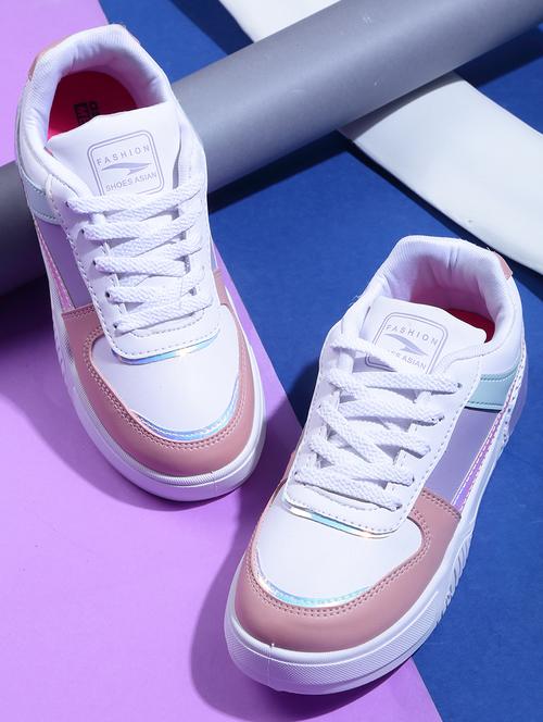 women's multi colored lace-up sneaker - 20431332 - Standard Image - 0