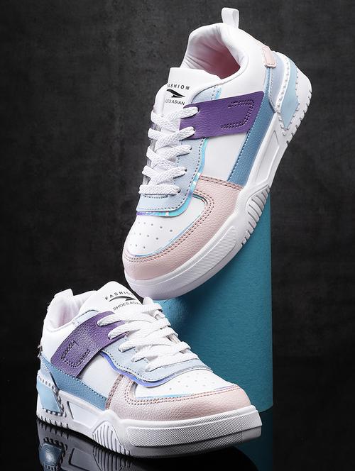 women's multi colored lace-up sneaker - 20431335 -  Standard Image - 0