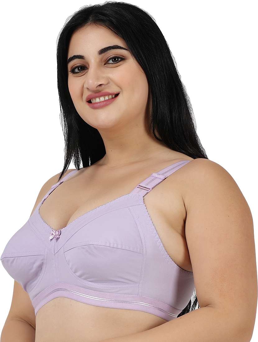 lavender cotton blend t-shirt bra - 20431441 - Standard Image - 2