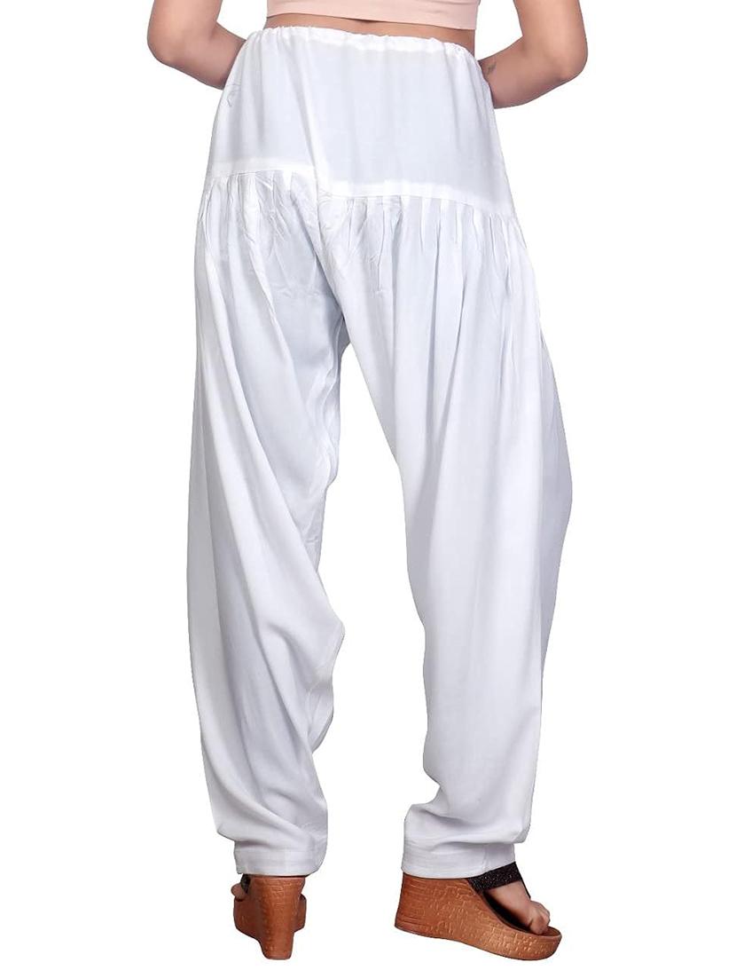 pack of 2 solid cotton salwars - 20435582 - Standard Image - 2