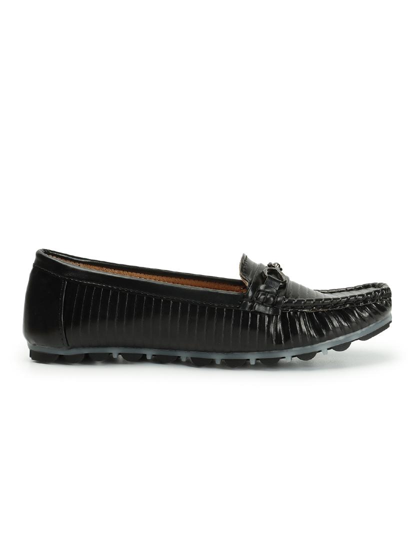 black slip on loafers - 20435588 - Standard Image - 2