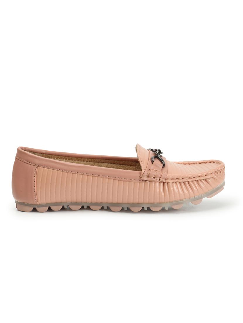 peach slip on loafers - 20435590 - Standard Image - 2