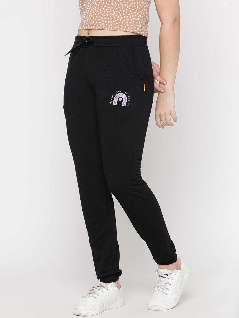 girls black joggers - 20435789 - Standard Image - 2