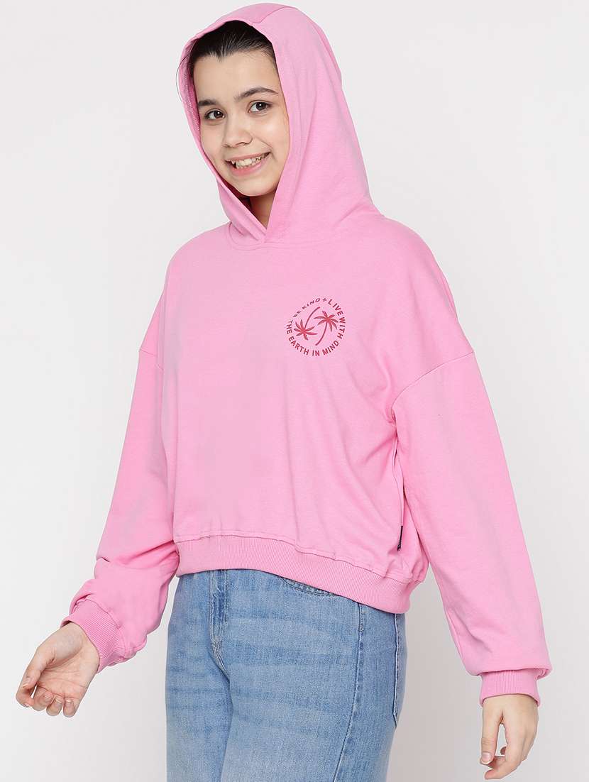 girls placement print hooded sweatshirt - 20435797 -  Standard Image - 2