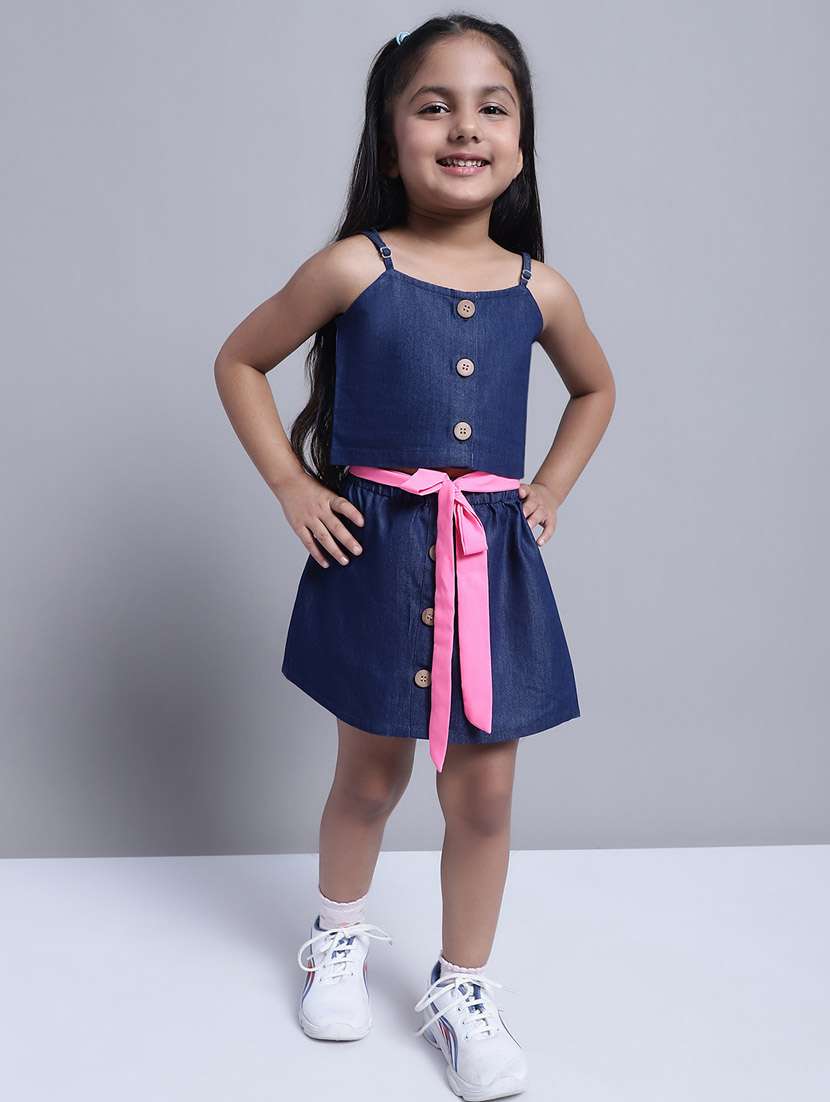girls top & skirt set
